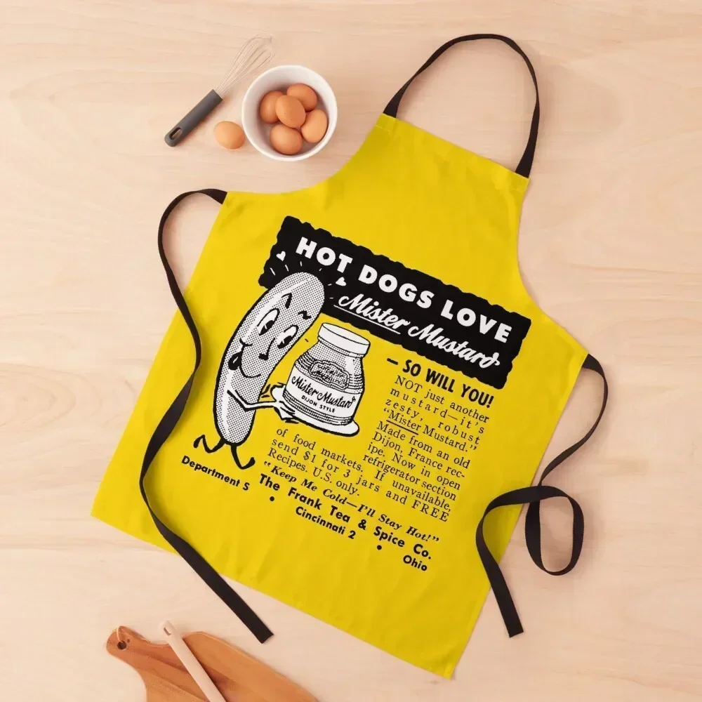 

MISTER MUSTARD - ADVERT Apron For Home Accessories Kitchen Things And For Home christmas kitchen Men kitchen Apron