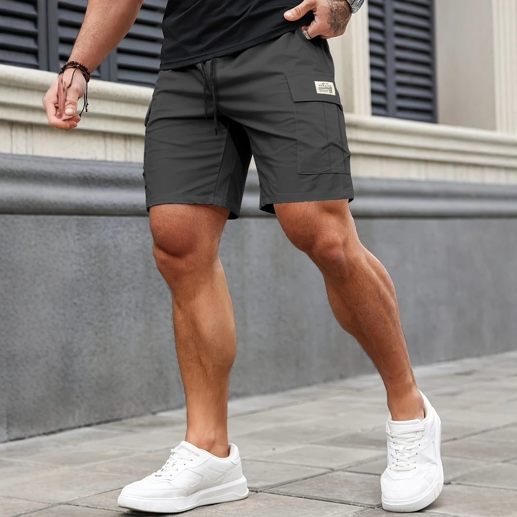 Men's cargo shorts American street casual summer wide leg pants Fashion boy shorts