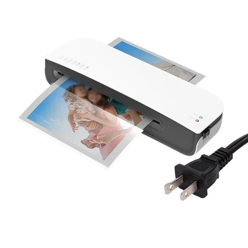 Laminator Machine Set A4 Size Hot And Cold Lamination 2 Roller System Laminating Pouches Paper Cutter Corner Rounder