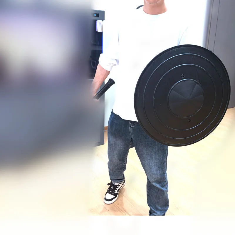 Round Anti-riot Shield Self Defense Gadgets Strong Durable Personal Security Protection Equipment For CS COS Training