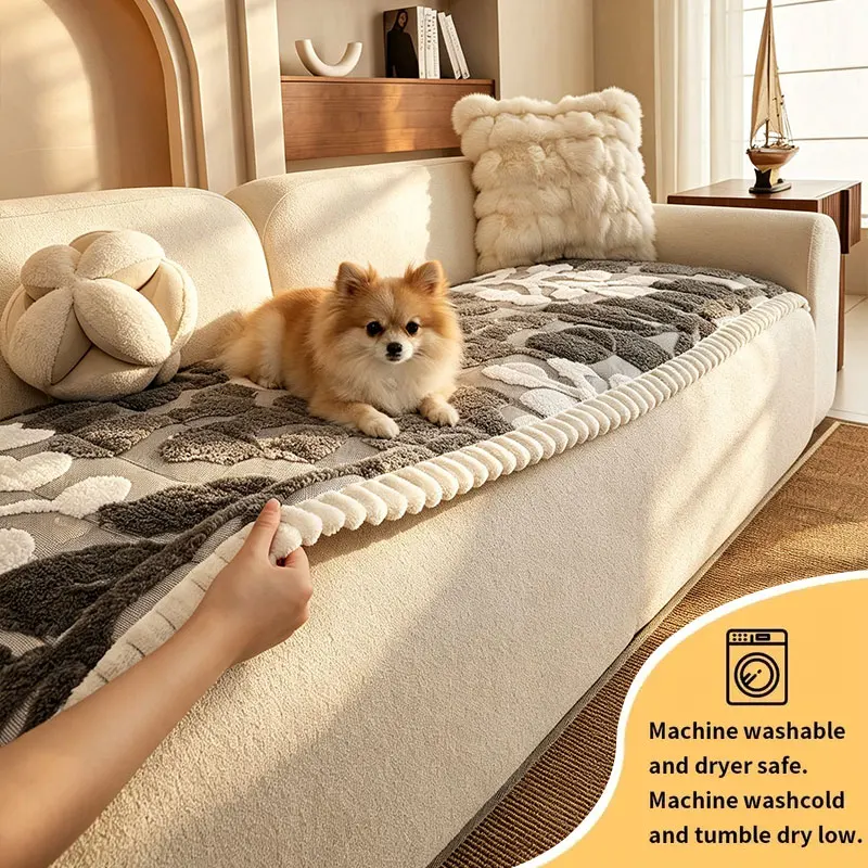 1PC-A sofa cushion suitable for warm and minimalist living rooms, Pet Friendly, Scratch Resistant, Easy to Clean, Non-slip