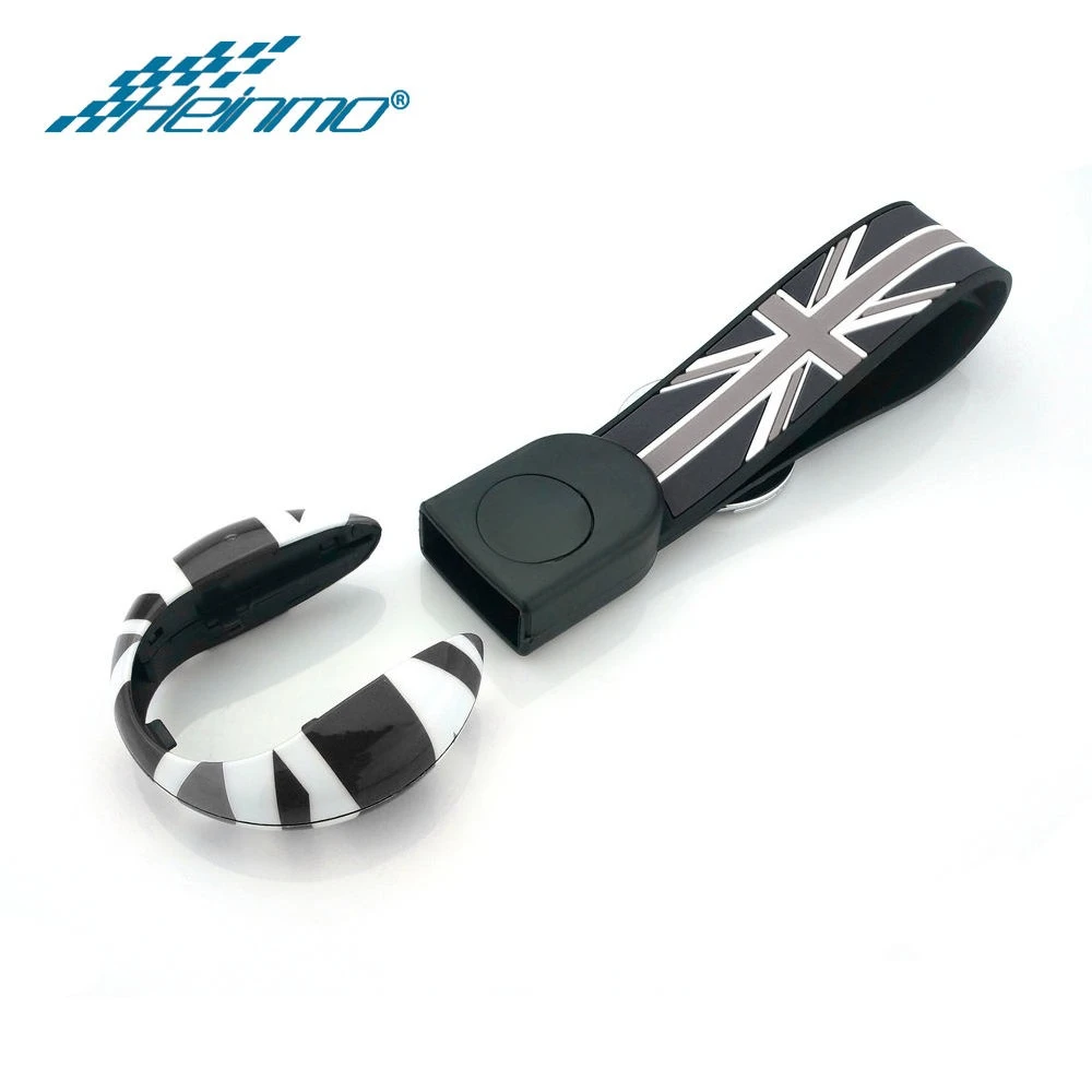 

Auto Key Case With Keychain Ring Belt For MINI Cooper JCW F54 F55 F56 F57 F60 Countryman Key Cover Shell Decal Keychain Decor