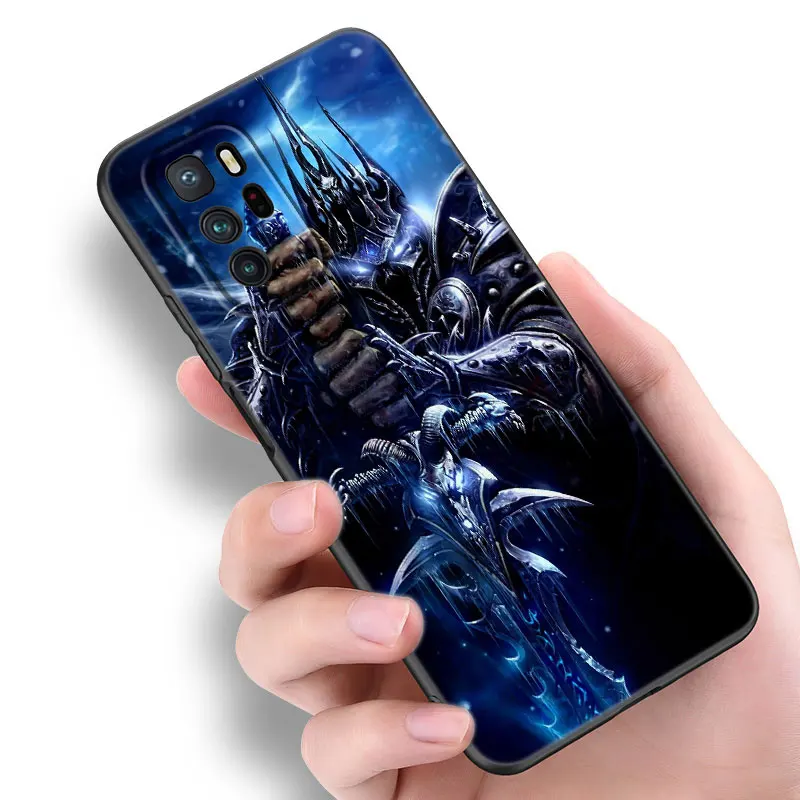 The World of Warcraft Black Silicone Phone Case For Xiaomi Redmi Note 10 11 11S 12 13 4G 8 9 11T Pro 5G Plus 8T 9S 10S 12S