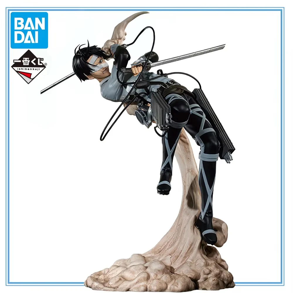100% Original in Stock BANDAI SPIRITS Ichiban KUJI MEGAIMPACT  Shingeki No Kyojin   Levi Ackerman Anime Figure Collection Series