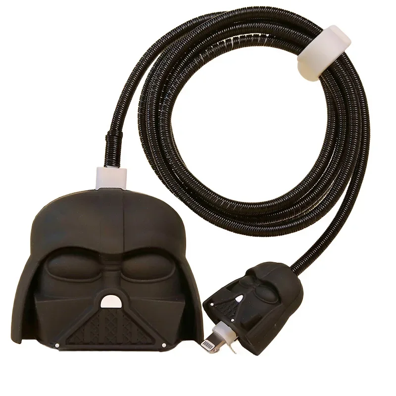 

Чехол для зарядного устройства Star Wars Darth Vader для iPhone 18W/20W, защитный 3D силиконовый чехол для зарядки iPhone 15/14, защитный чехол-накладка