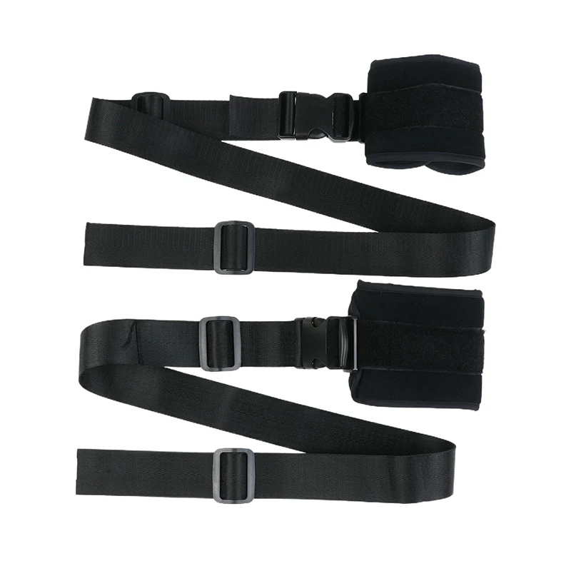 Ceinture de retenue universelle pour membres, chevilles, poignets, réglables, à dégagement rapide, douce et respirante, sangle fixe pour membres de chaise de lit