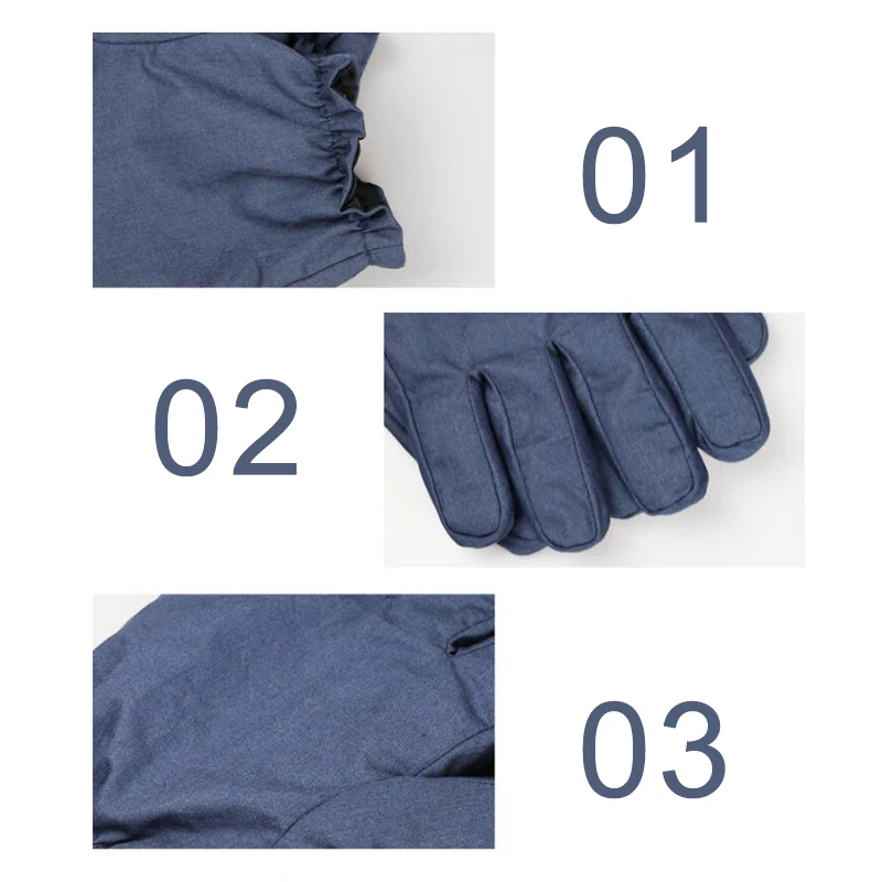 Anti-radiation Gloves Safety Protective Microwave Electromagnetic Radiation Gloves Unisex Silver Fiber EMF Shielding Gloves