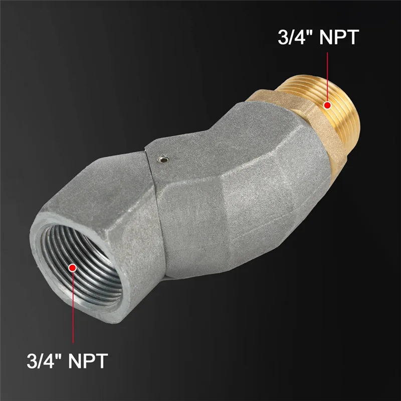 Selang Transfer Bahan Bakar NPT Konektor Putar 360 Putar untuk Nosel Bahan Bakar Putar Multi Pesawat 2 Buah