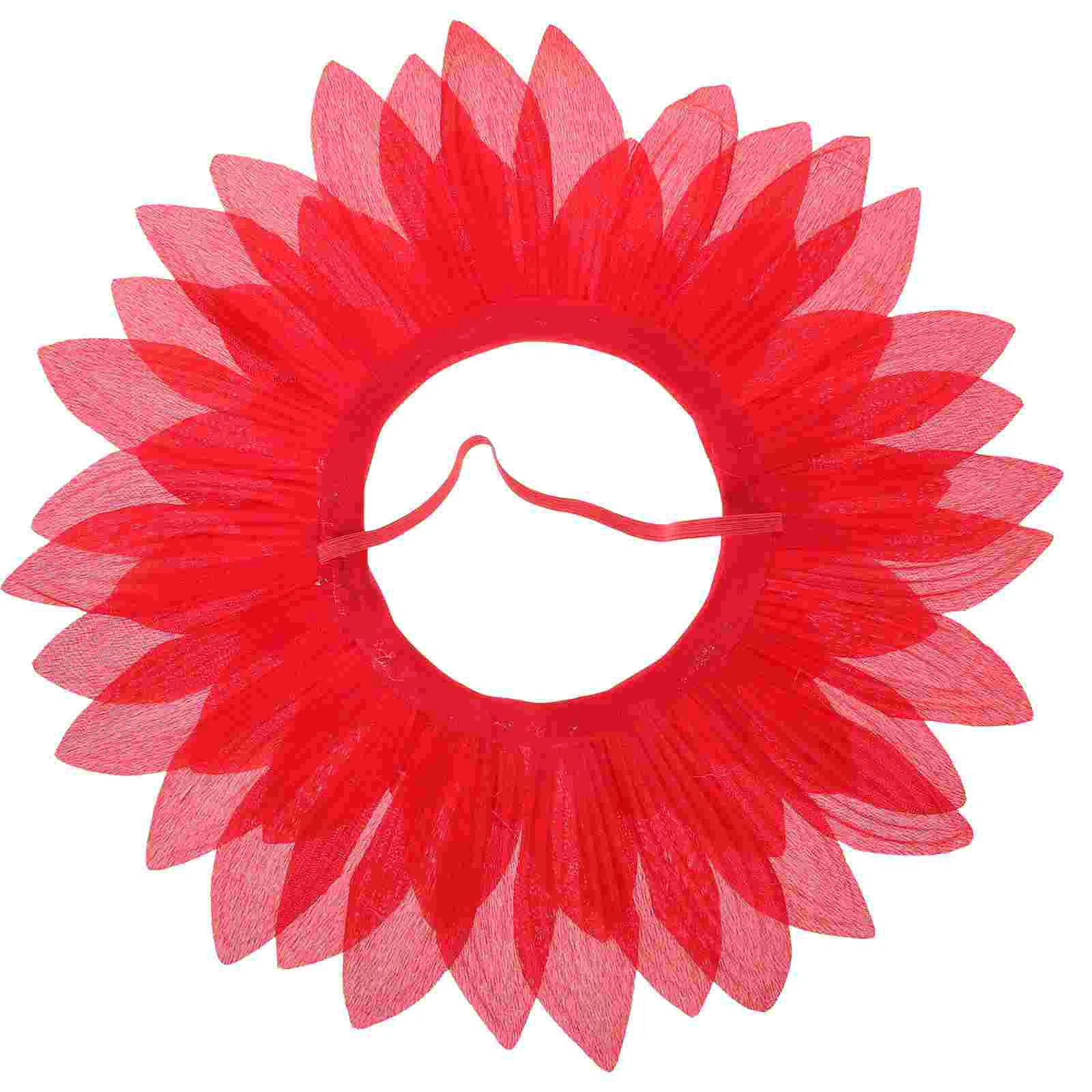 

Hand Head Flowers Games Red Headband Birthday Decoration for Girl Sunflower Hood Baby