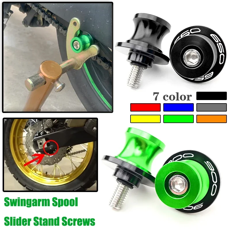 

For Kawasaki Z650 Z900 RS SE 2017-2024 2023 2022 2021 Motorcycle CNC Accessories 8MM Bolts Swingarm Spools Slider Stand Screws