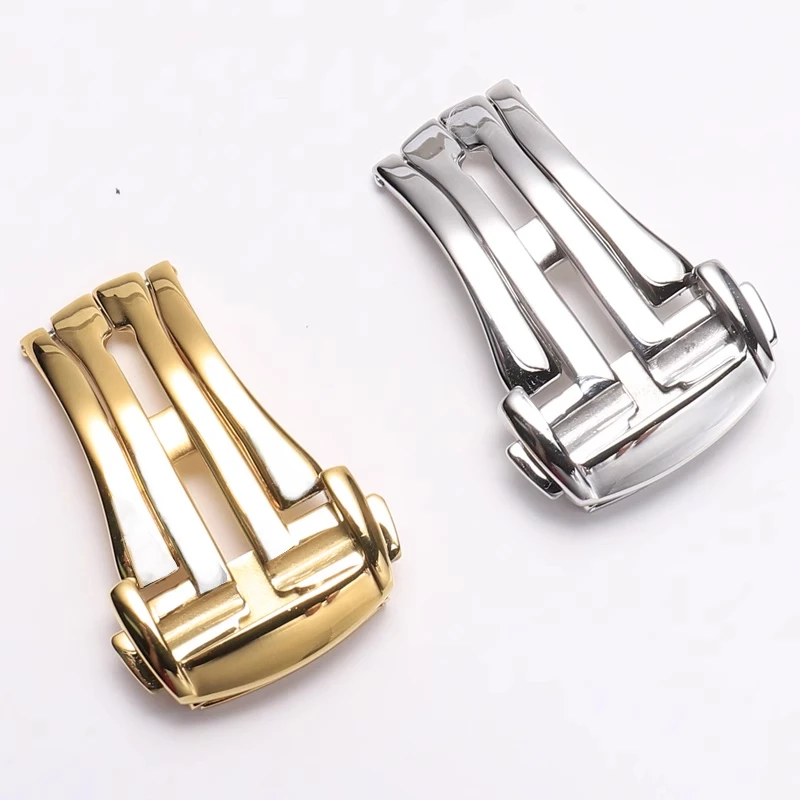 Replacement Omega Watch Buckle Original Style Folding Clasp for Seamaster De Ville Speedmaster Leather Bands