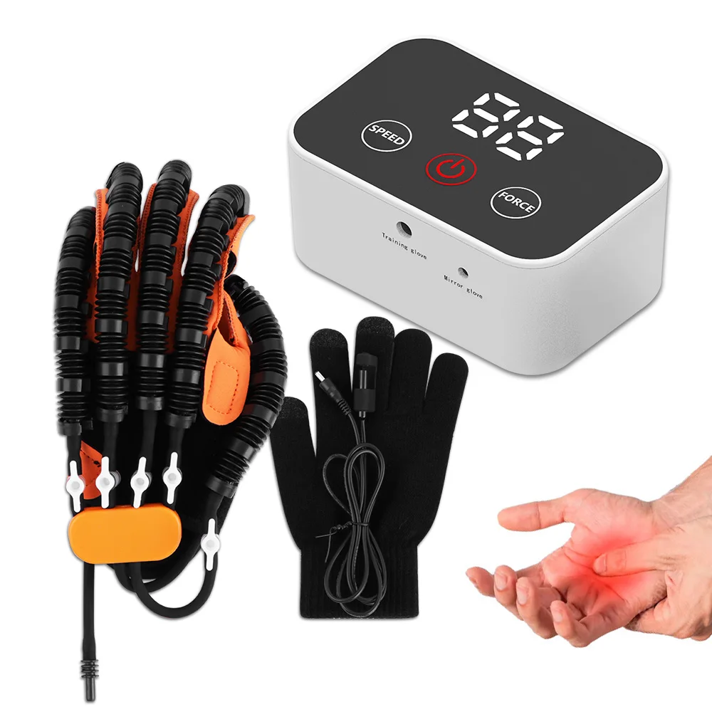 

Тренажерное оборудование для реабилитации пальцев, пять пальцев, функциональные перчатки для упражнений с гемиплегией, пневматический робот для рук на грифе