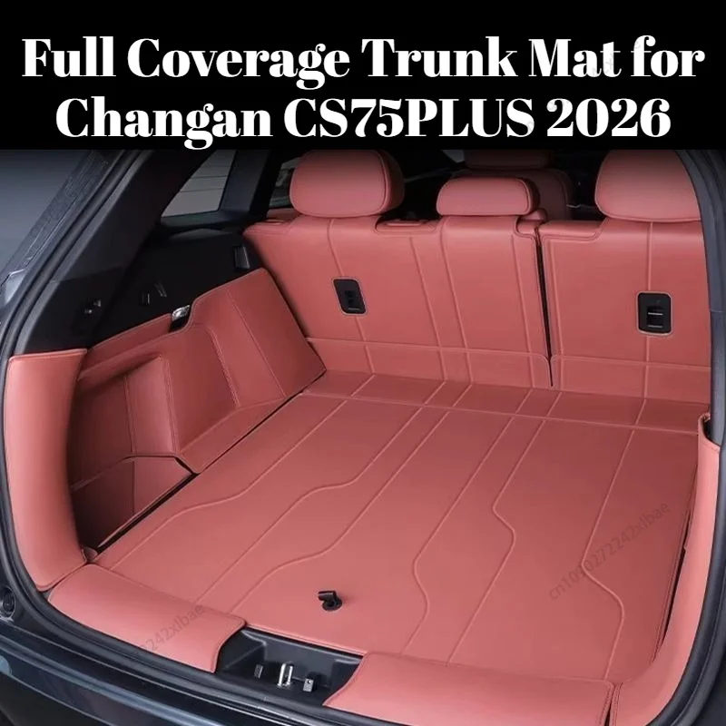 Full Coverage Trunk Mat for Changan CS75PLUS 2026, Custom Fit Car Rear Cargo Liner Protective Accessories Cargo Liner Car