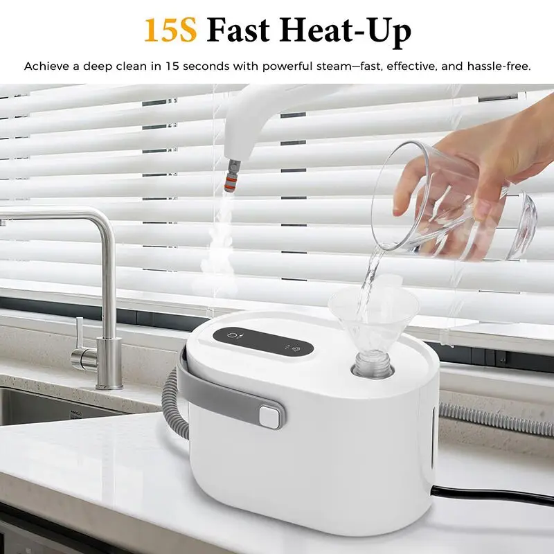 Portable Steam Cleaning Machine, High Pressure And High Temperature Deep Cleaning Suitable For Floor/Kitchen Fast Sterilization