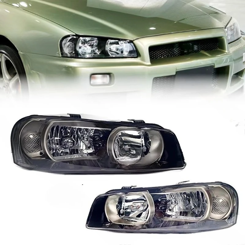 Original Headlight Suitable for Skyline 5th Generation R34 GTR GT-R 1999-2002 Head Lamp 99-02 2003-2007