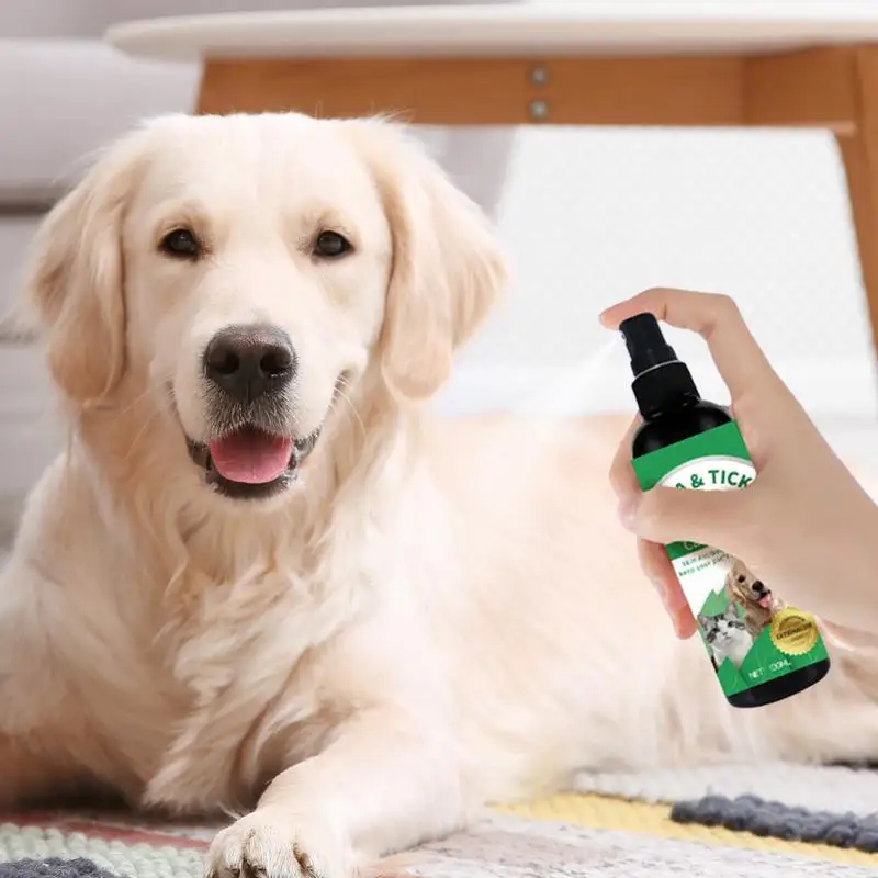 Pet Skin Care Spray 100ml Dog Anti Tick Solution Tick Prevention And Protection Portable Dog Deworming Liquid For Dogs Cats