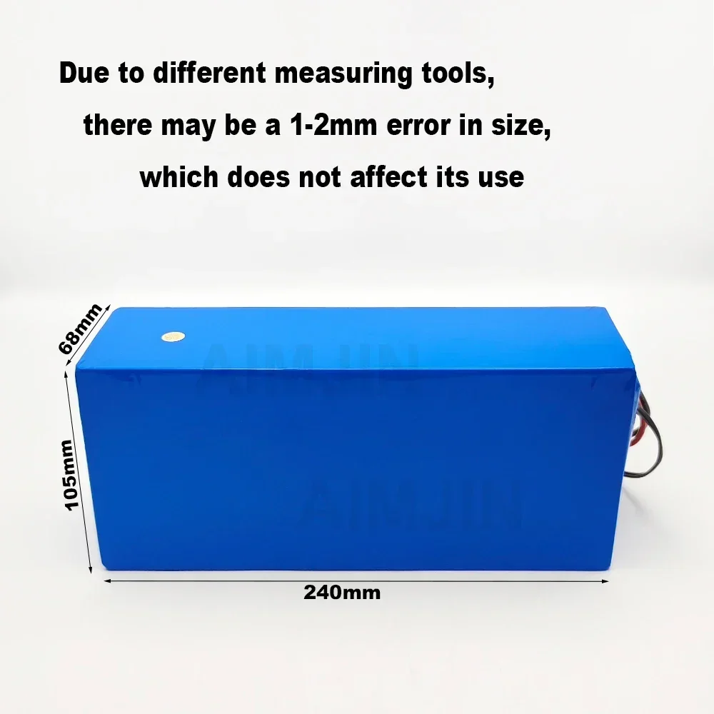 with built-in intelligent BMS 18650 13S5P 48V 20Ah rechargeable lithium battery suitable for 500-1000W motors