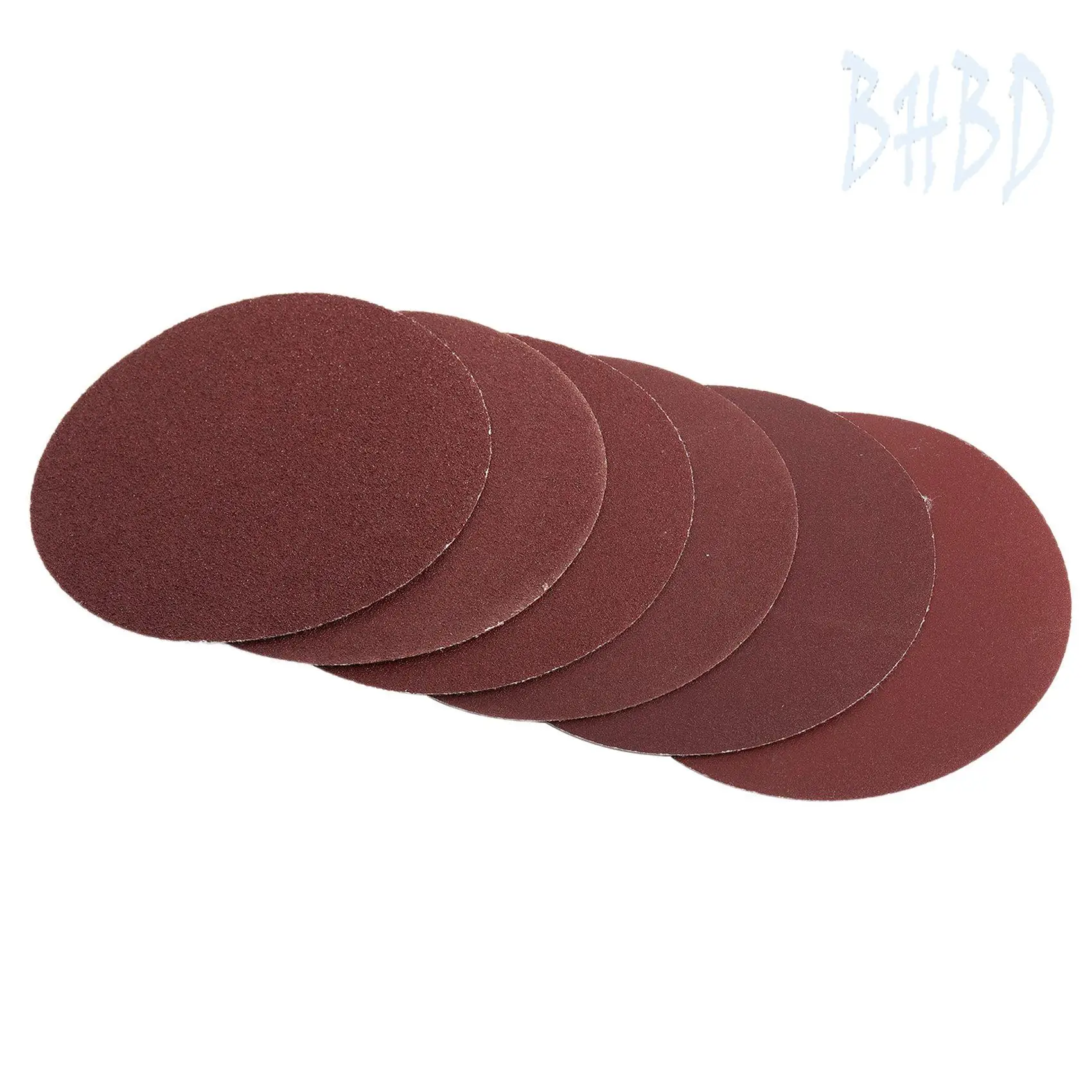 

BHBD-60Pcs/Set 5Inch 125Mm Round Sandpaper Disk Sand Sheets Grit 80/100/120/180/240/320 Hook And Loop Sanding Disc