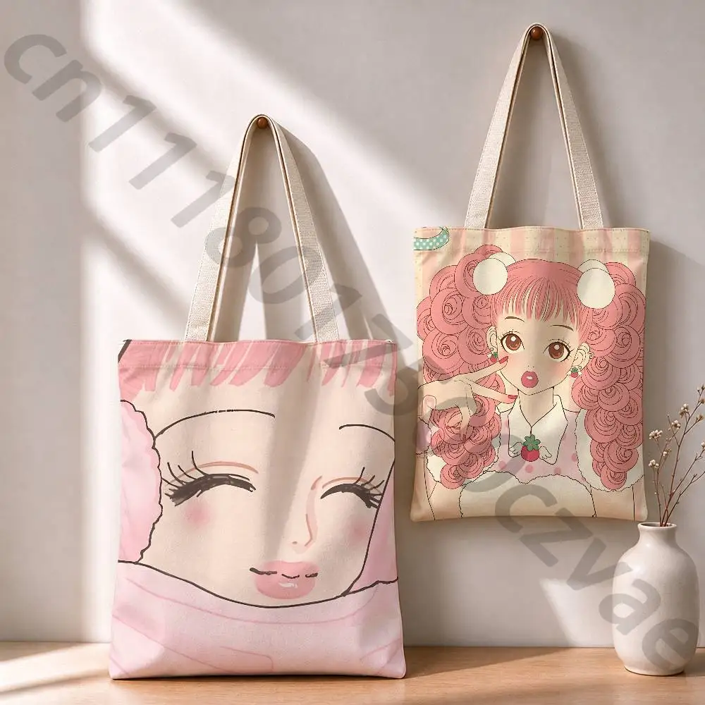 Miwako P-Paradise K-Kiss Reusable Fashionable Backpack Multifunctional Handbag Canvas Shopping Bag