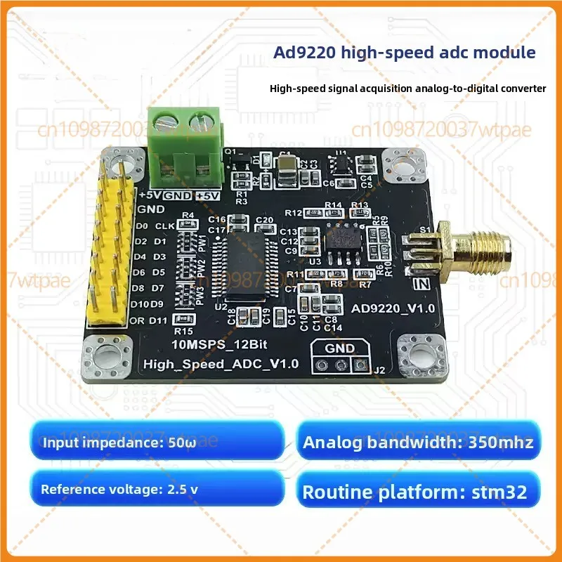 For AD9220 Module, 12‑Bit High‑Speed ADC Data Acquisition, 10MSPS Sampling Rate