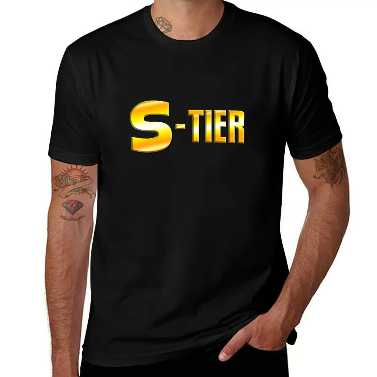 

S-Tier T-Shirt printed t shirts for man t shirts for man cotton soft funny t shirts dark humor T-Shirt