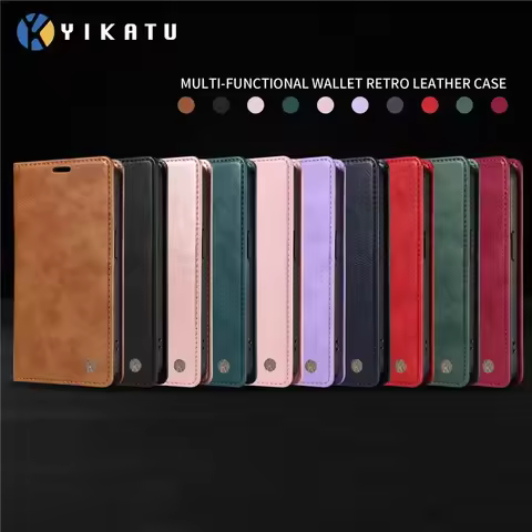 New Style Wallet Magnetic Flip Leather Case For Samsung Galaxy S21 FE S21+ S21 Ultra Plus S21Plus S21FE 5G Shockproof Phone Stan