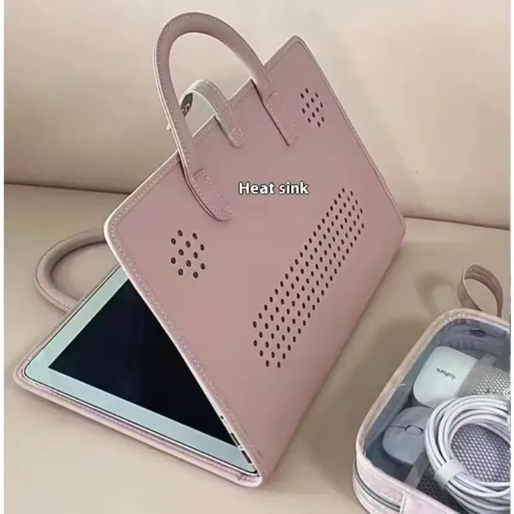 Notebook Pouch Pink Laptop Bag Top-Handle Fashion Laptop Sleeve 14-16 Inch Breathable Computer Protective Case Travel