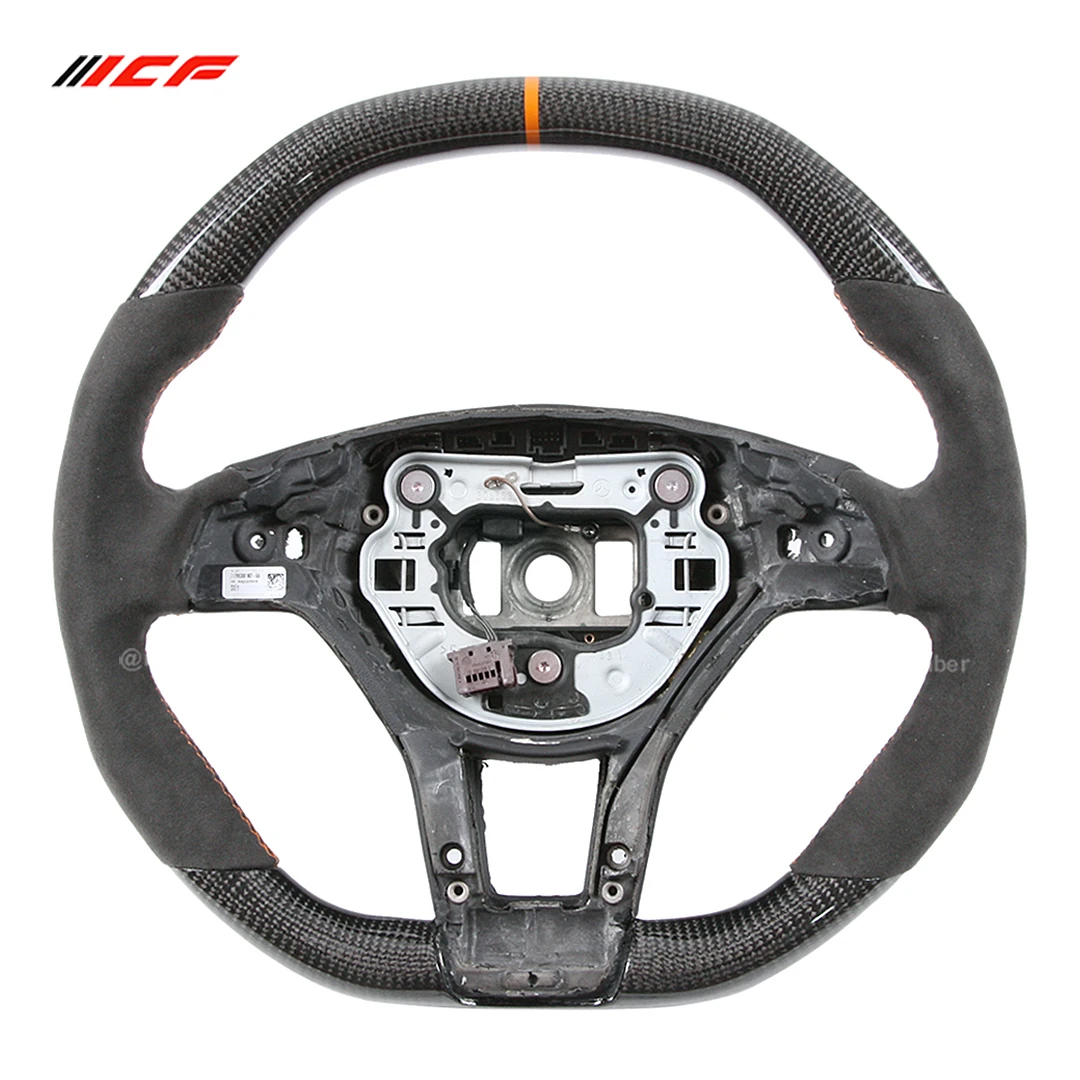 Carbon Fiber Steering Wheel for  Mercedes Benz GLA GLK CLA CLS SL AMG E C Class X156 X204