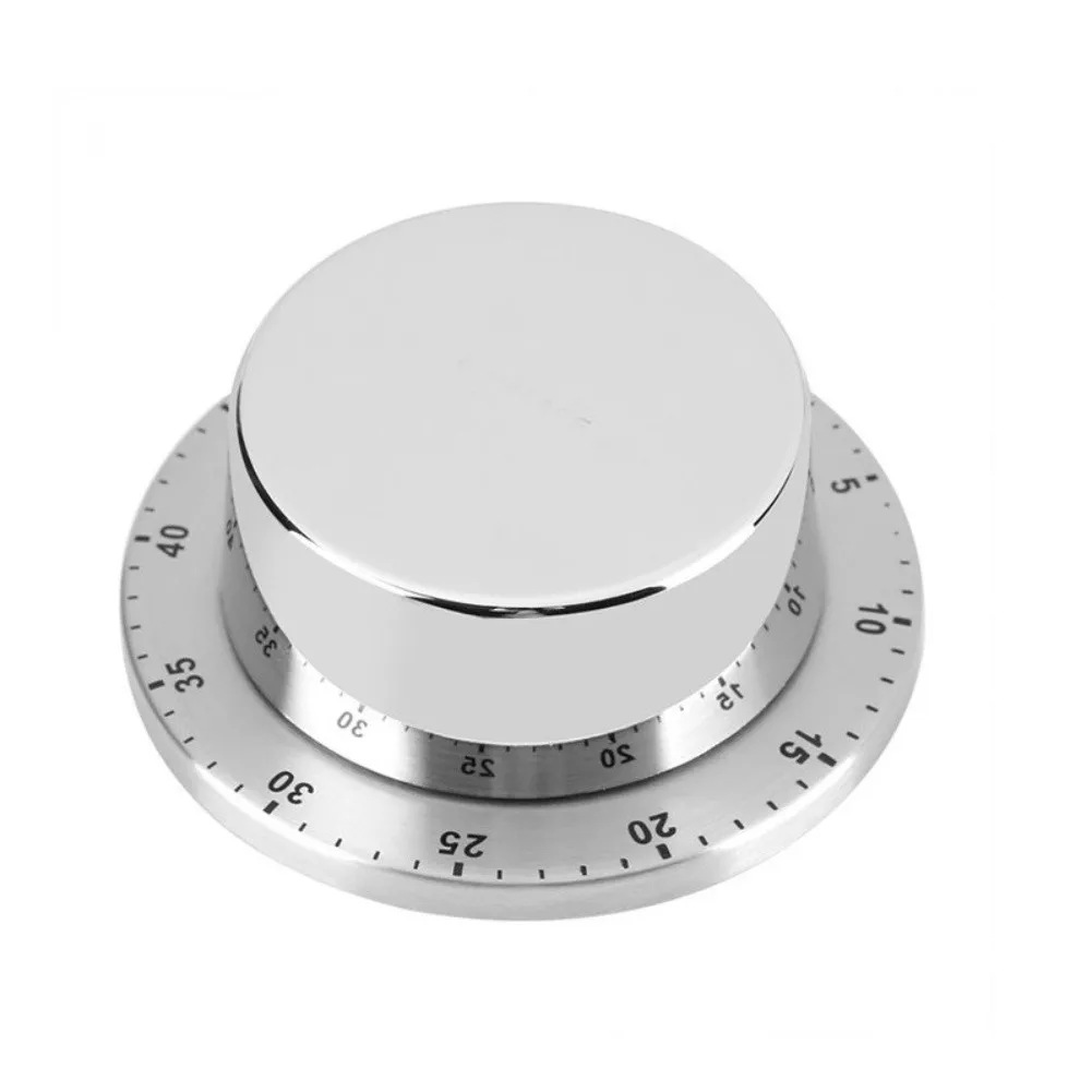 60 Minute Stainless Steel Mechanical Timer for Kitchen Baking Cooking Alarm Clock with Magnetic Mount for Fridge or Board