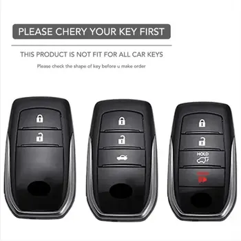 Silikonové pouzdro na dálkové ovládání od auta pro Toyota CHR Hilux Fortuner Land Cruiser 200 Camry Corolla Crown RAV4 Highland 10 nejlepší prodej Kryt klíče od Toyoty Camry - №6