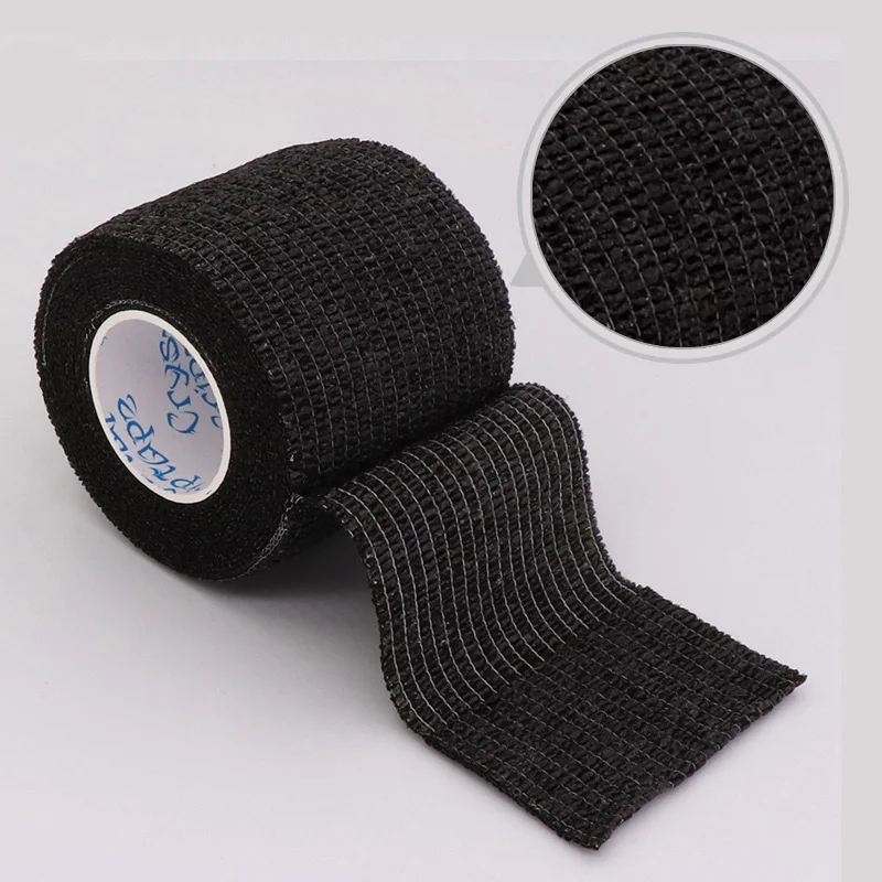 Black Colorful Sport Self Adhesive Elastic Bandage Wrap Tape 4.8m Elastoplast For Knee Support Pads Finger Ankle Palm Shoulder