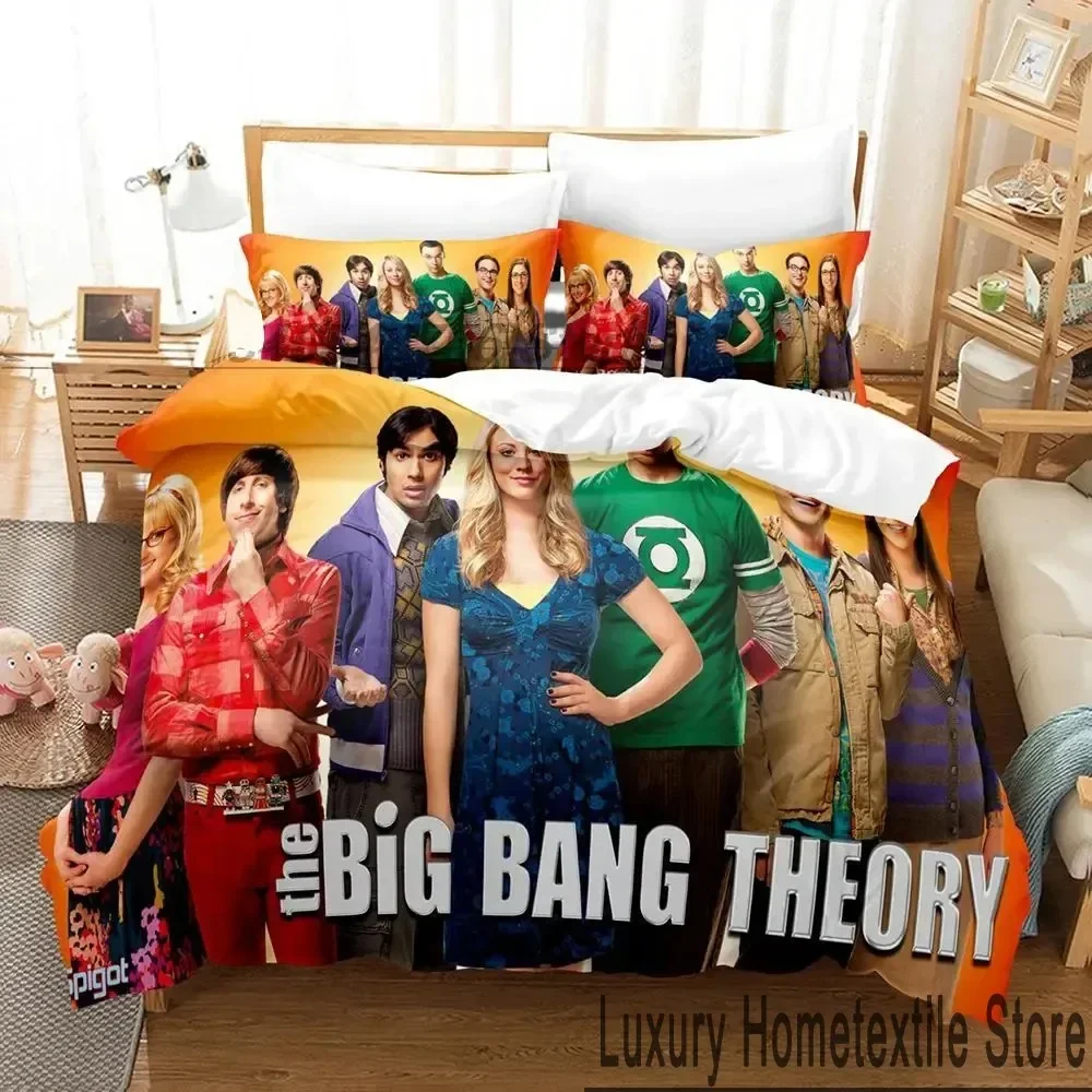 3D Print Big Bang Theory Bedding Set Boys Girls Twin Queen King Size Duvet Cover Pillowcase Bed boys Adult Home Textileextile