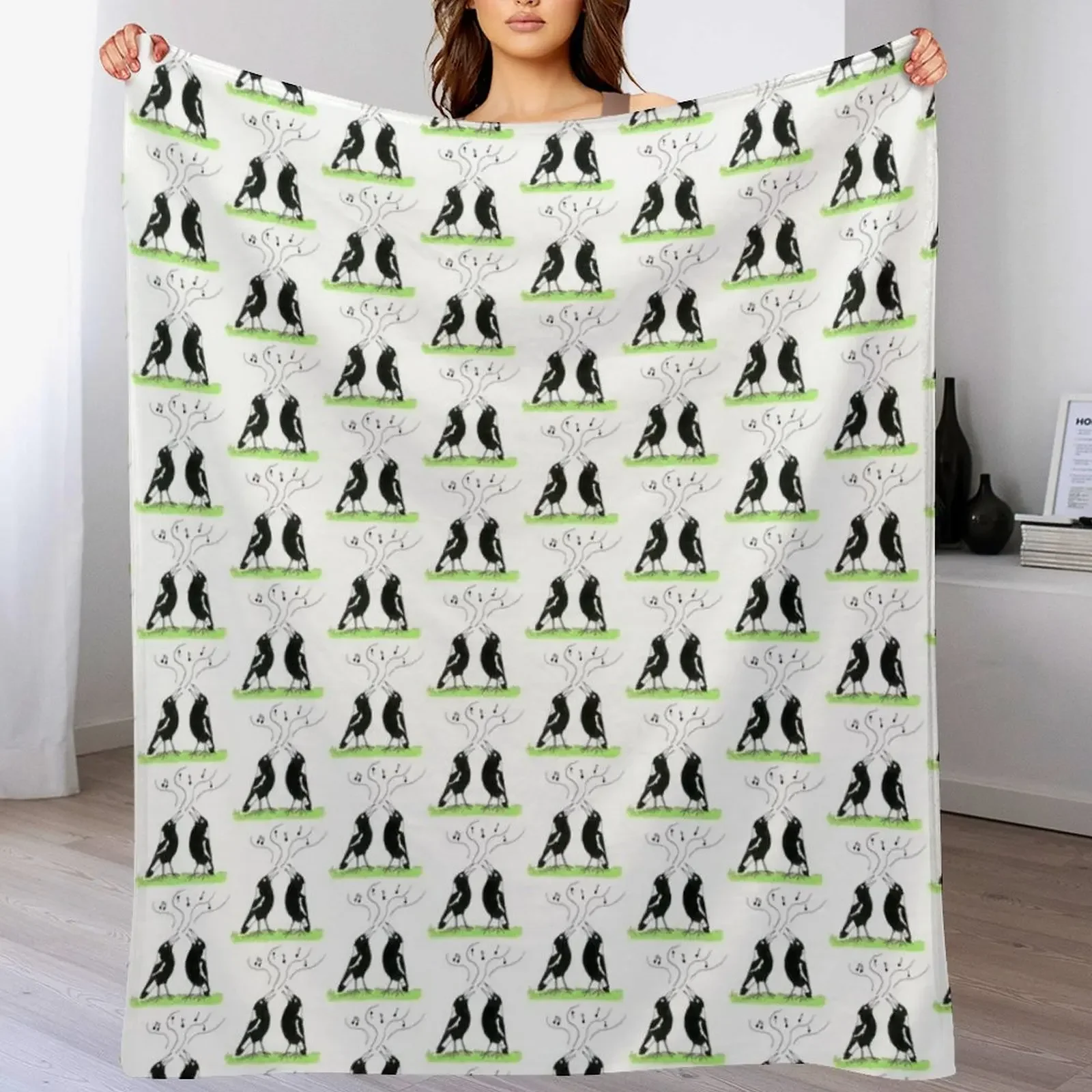 

Magpies make it better - other stuff Throw Blanket Breathable Lightweight Blanket for Adults Kids