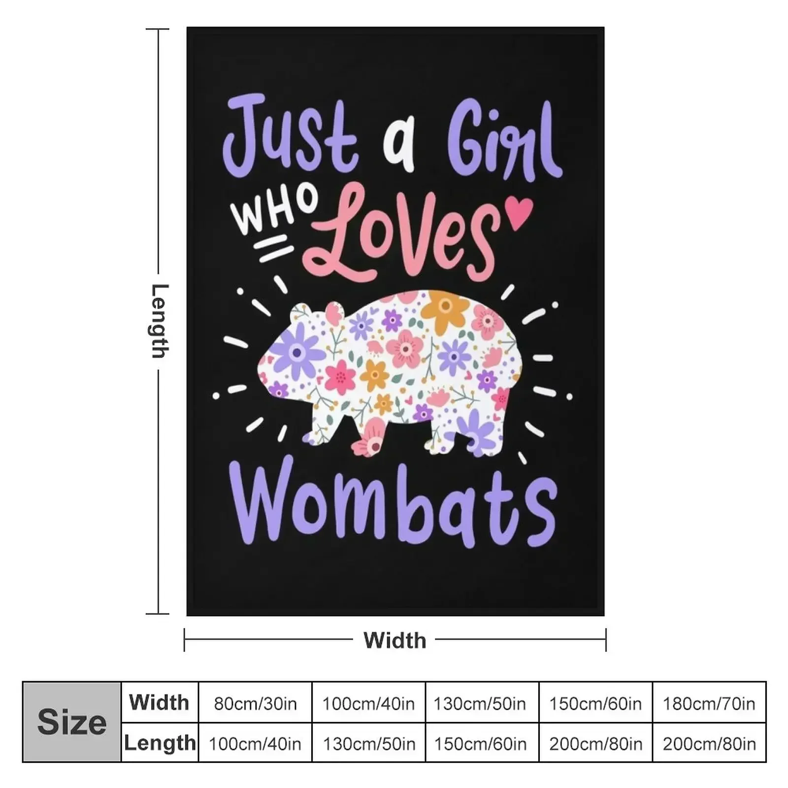 Wombat Australian Australia Wombat Lover Throw Blanket Sofa warm winter Plaid Travel Camping bed plaid Blankets