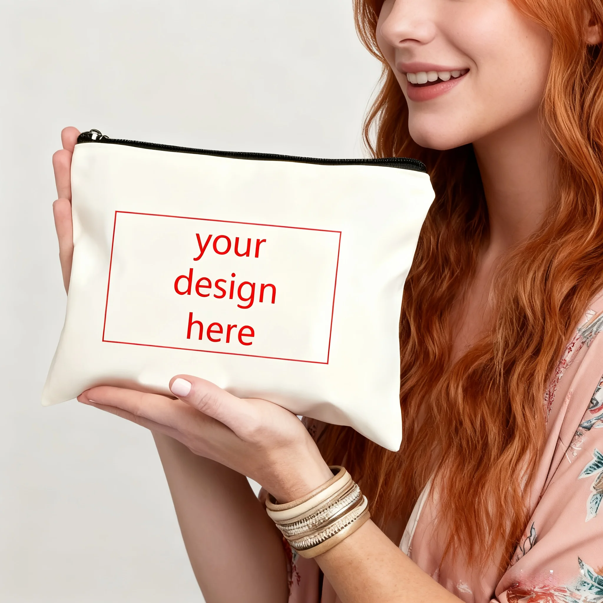 

Personalized Custom Text Image Makeup Bag Toiletry Bags Pencil Cases Gift Bags He Gift for Mothers Daughter Summer Travel Gifts