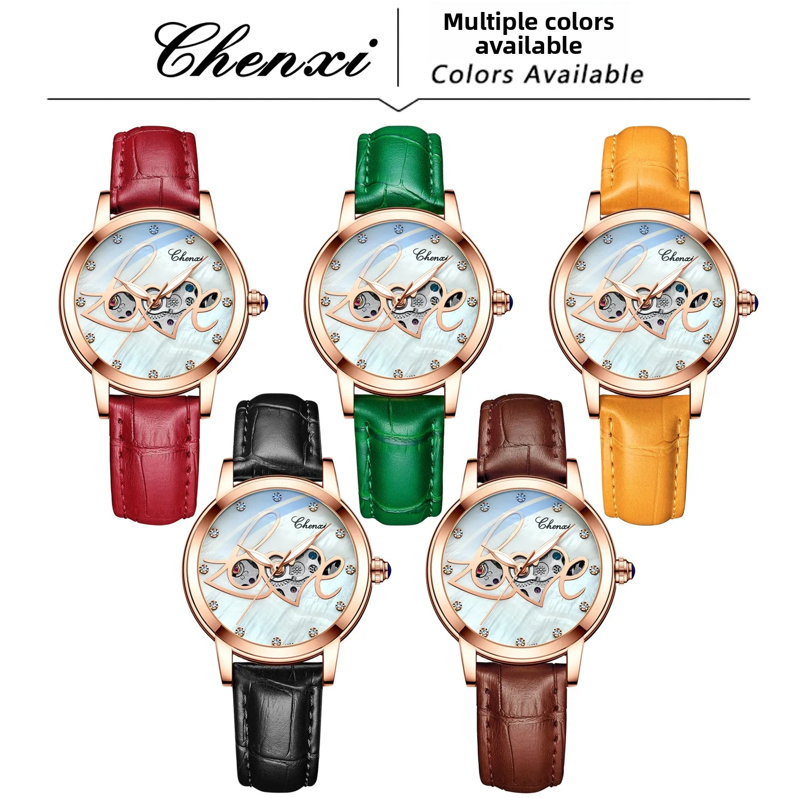2026 New Muse Gift Watch Ladies Waterproof Luminous Hollow Fully Automatic Mechanical Watch