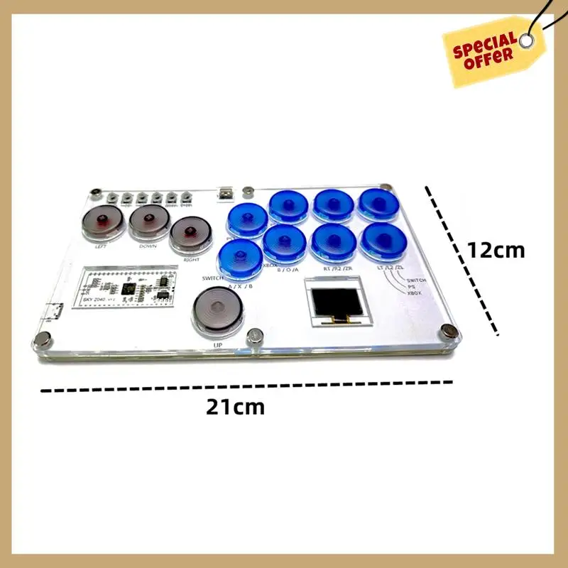 ممر عصا التحكم Hitbox شارع مقاتلة تحكم القتال عصا أذرع التحكم في ألعاب الفيديو زر ميكانيكي للكمبيوتر/PS4/Switch-WMAN