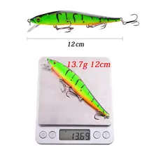 Minnow 11.5cm Floating Hard Bait with Treble Hooks #6