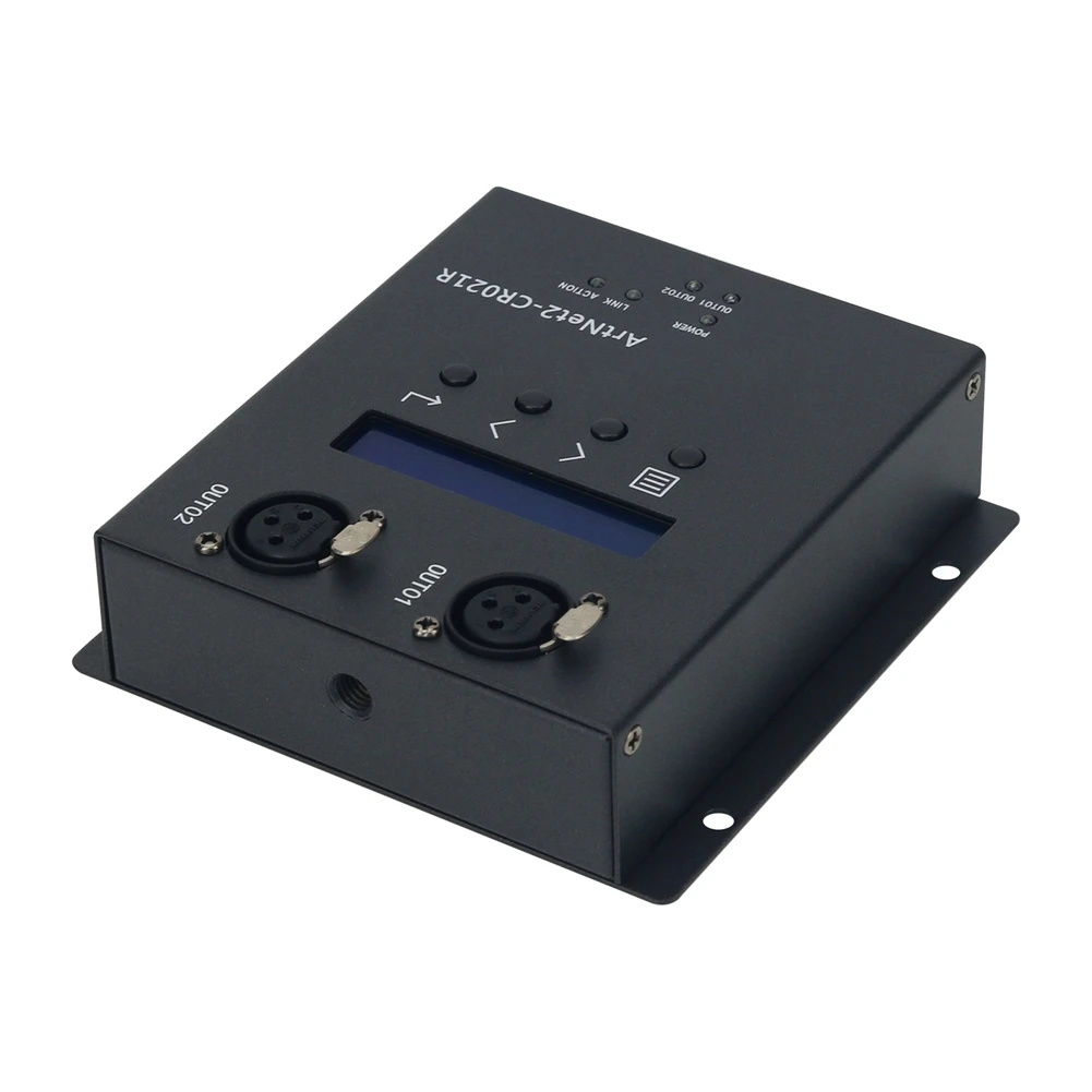 Artnet Dmx512 2CH Conversion Adapter- For Tiger Touch MA2 EU PLUG, Artnet2-CR021R Artnet To Dmx512 Network Converter