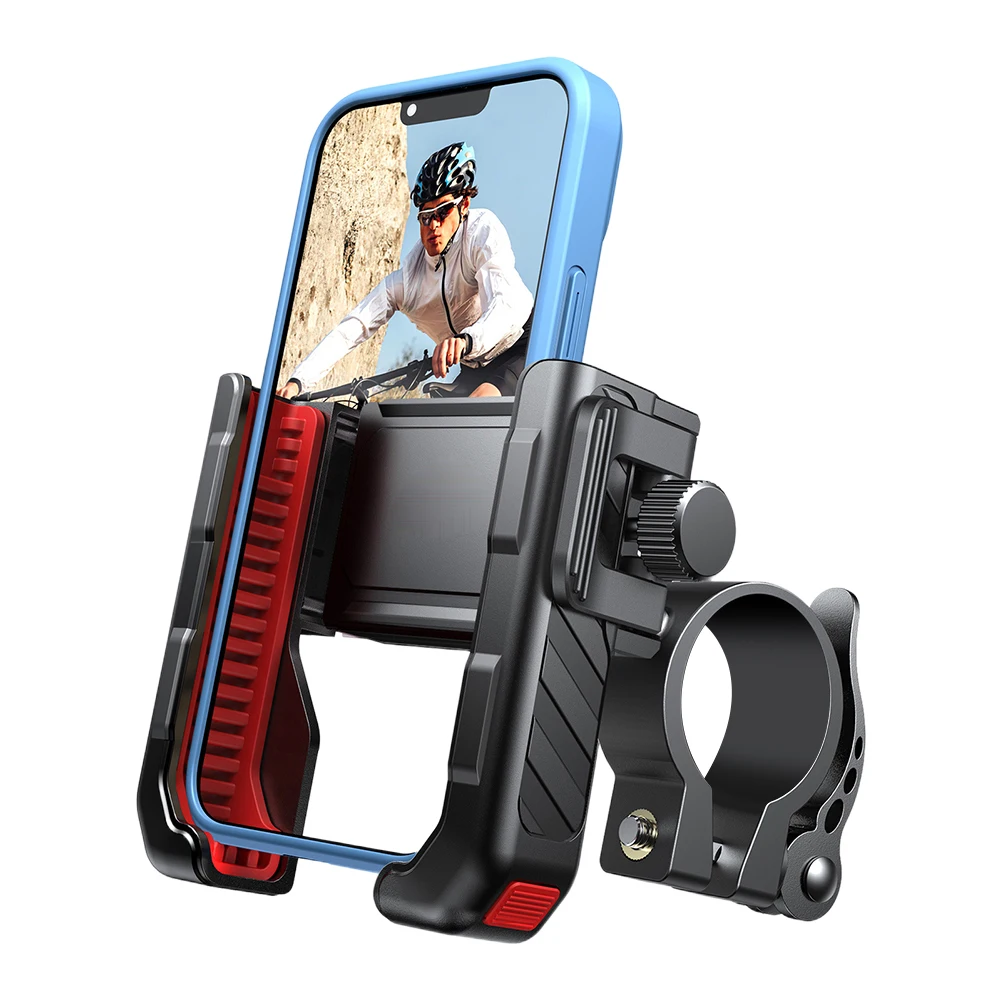 Металлическая поддержка велосипедного телефона, противоударная поддержка велосипедного телефона, управление одной рукой, кронштейн для телефона на мотоцикл для мобильного телефона 4,7-7 дюймов
