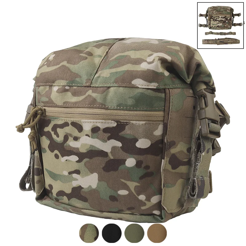 

MOLLE Compatible Modular Expansion Pouch Adjustable Outdoor Chest Harness Organizer for Airsoft Hunting Gear Accessories