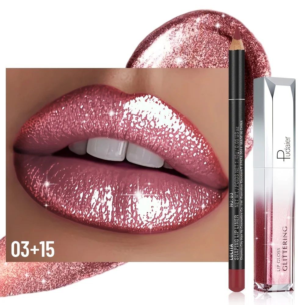 Seidig-Matter Lipliner & Metallisch-Glänzendes Duo |   Ganztägiger Halt, geschmeidige Definition & Hochglanz-Finish |   Geschenkset für den Alltag & für Mutige Entscheidungen