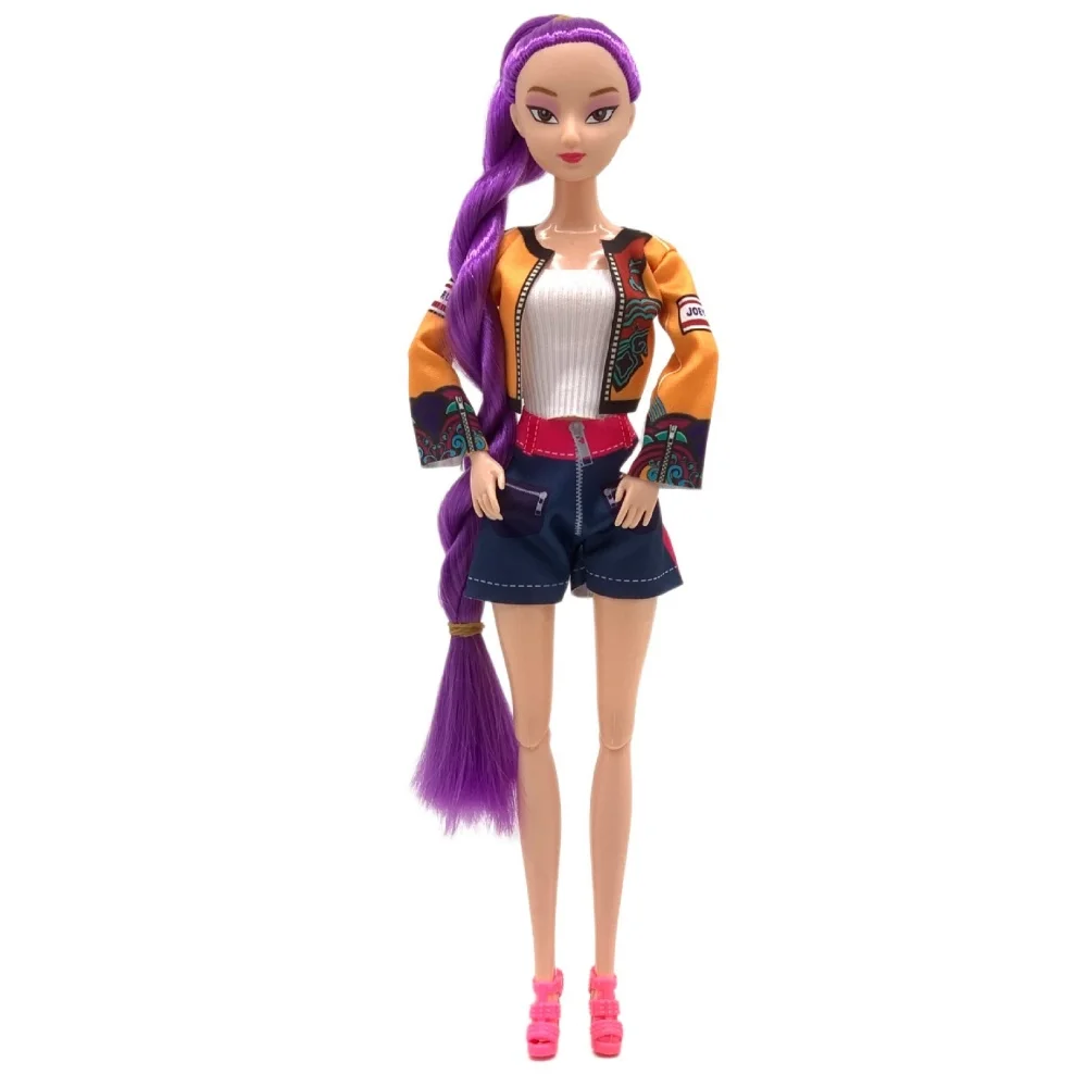 30cm k-pop demônio caçadores boneca brinquedo para meninas diy conjunta móvel rumi mira zoey buceta estatueta bonecas bjd para fãs presente