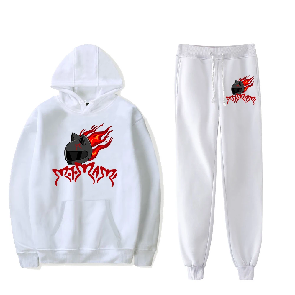 Spanish Motomami Hoodie Jogger Pants Rosalia Merch Two Piece Set Sweatshirts+Sweatpants 2023 Harajuku Clothes Women Men's Set