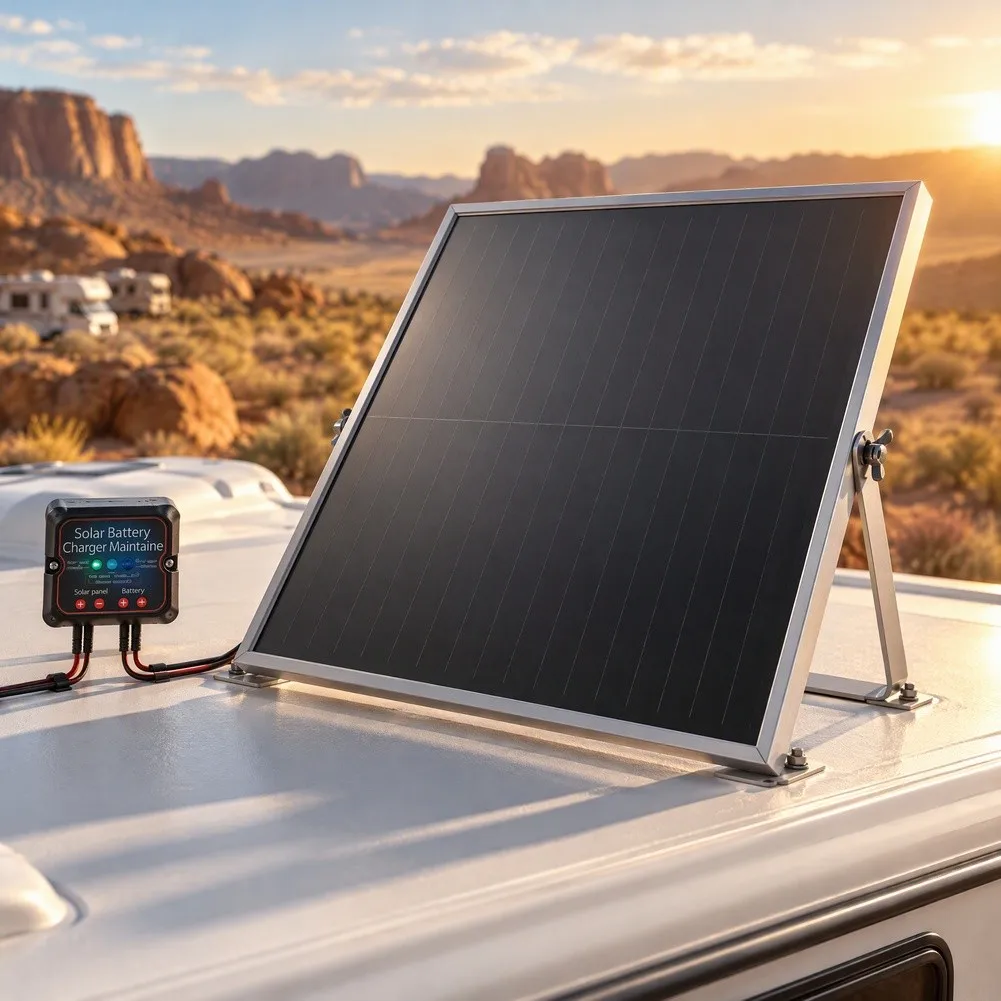 25W 12V For Solar Panel Kit With Smart MPPT Controller And Adjustable Bracket Smart Charge Management For 12V Batteries