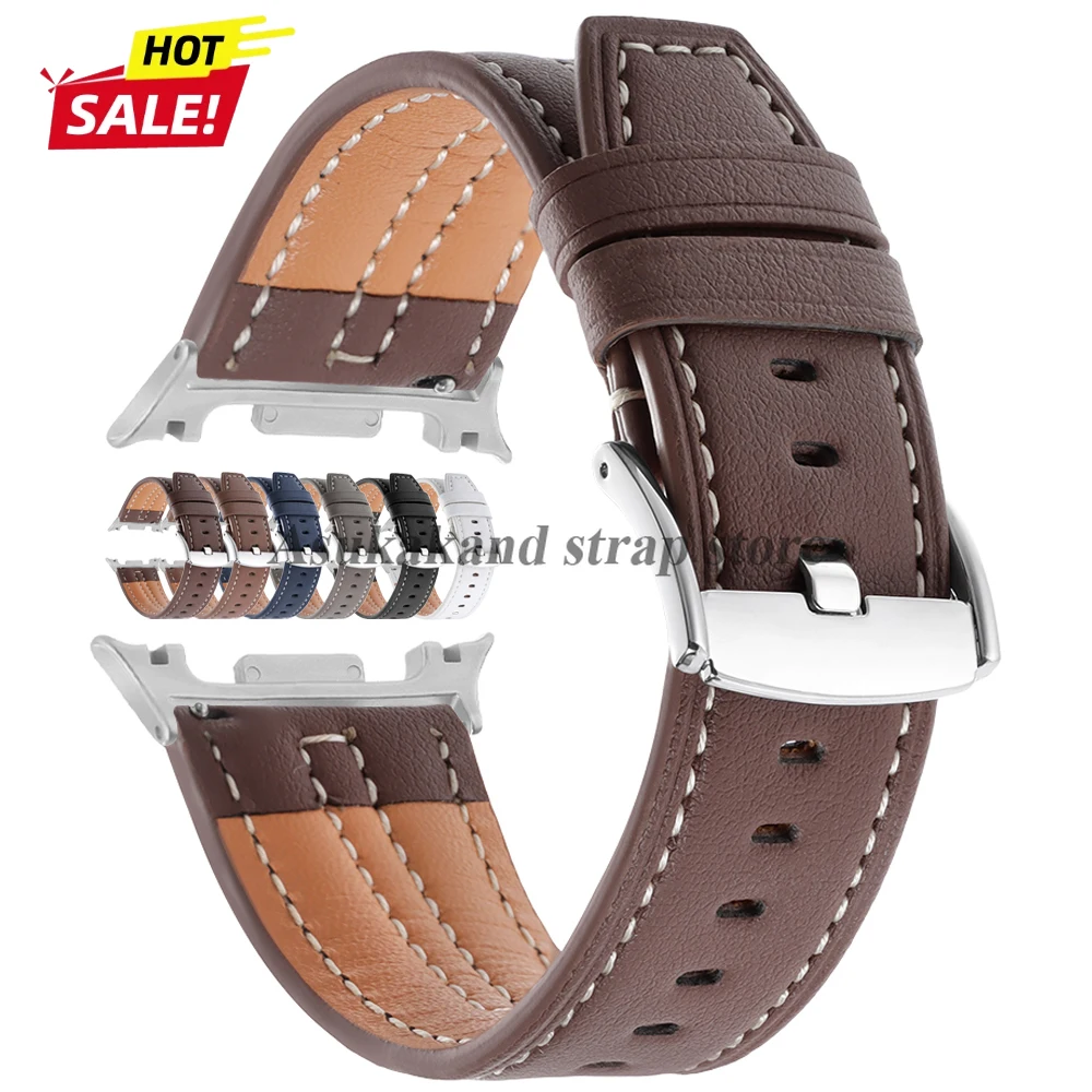 Lederarmband ohne Lücken für Samsung Galaxy Watch 8, 44 mm, 40 mm, Armband für Galaxy Watch 8 Classic, 46 mm, Armband, Ersatzzubehör
