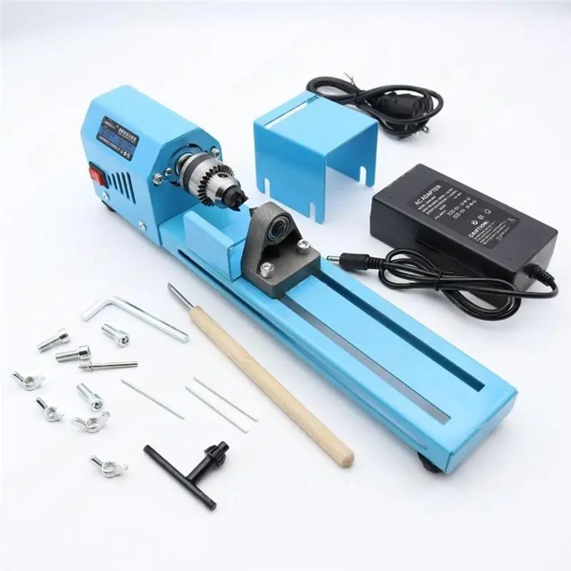 BOFO Micro Lathe Multi-Functional Household Small Buddha Beads Handmade Bead Grinding And Polishing Mini Lathe EU Plug