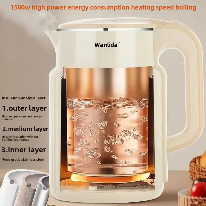 Wanlida Large Capacity Stainless Steel Electric Kettle With Automatic Shutdown For Home And Hotel Use In China Mainland