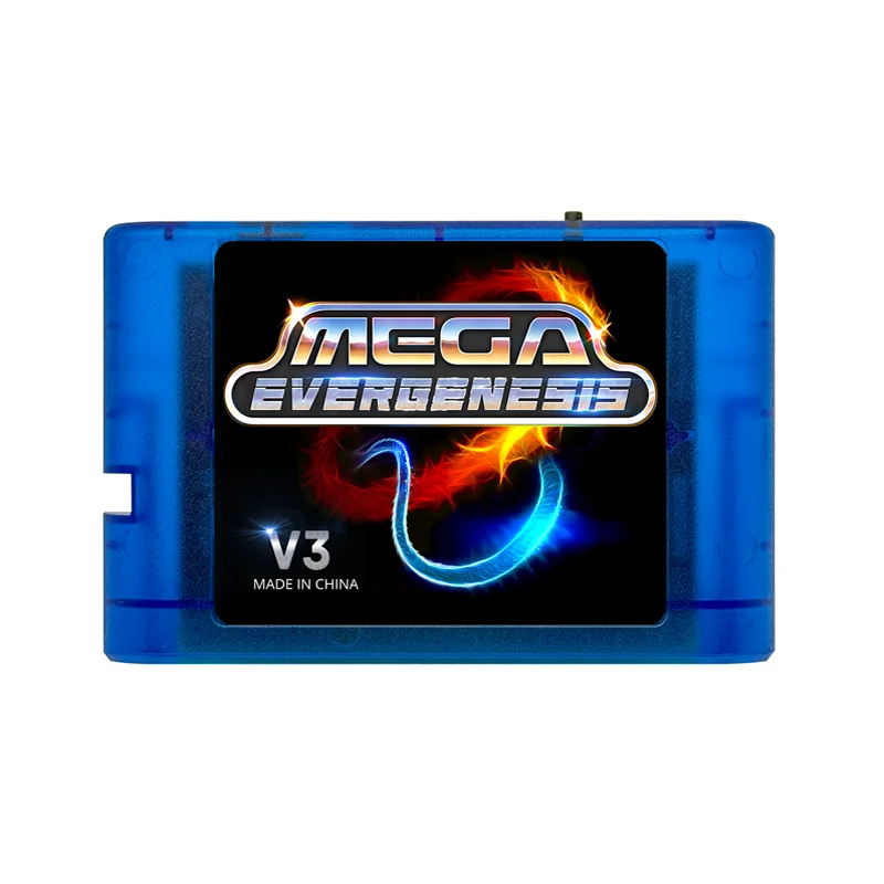 3000 in 1 Mega Genesis V3 Pro mit 4 GB TF-Karte EDMD-Spielkarte für SEGA Genesis Mega Drive Master System-Spielekonsole