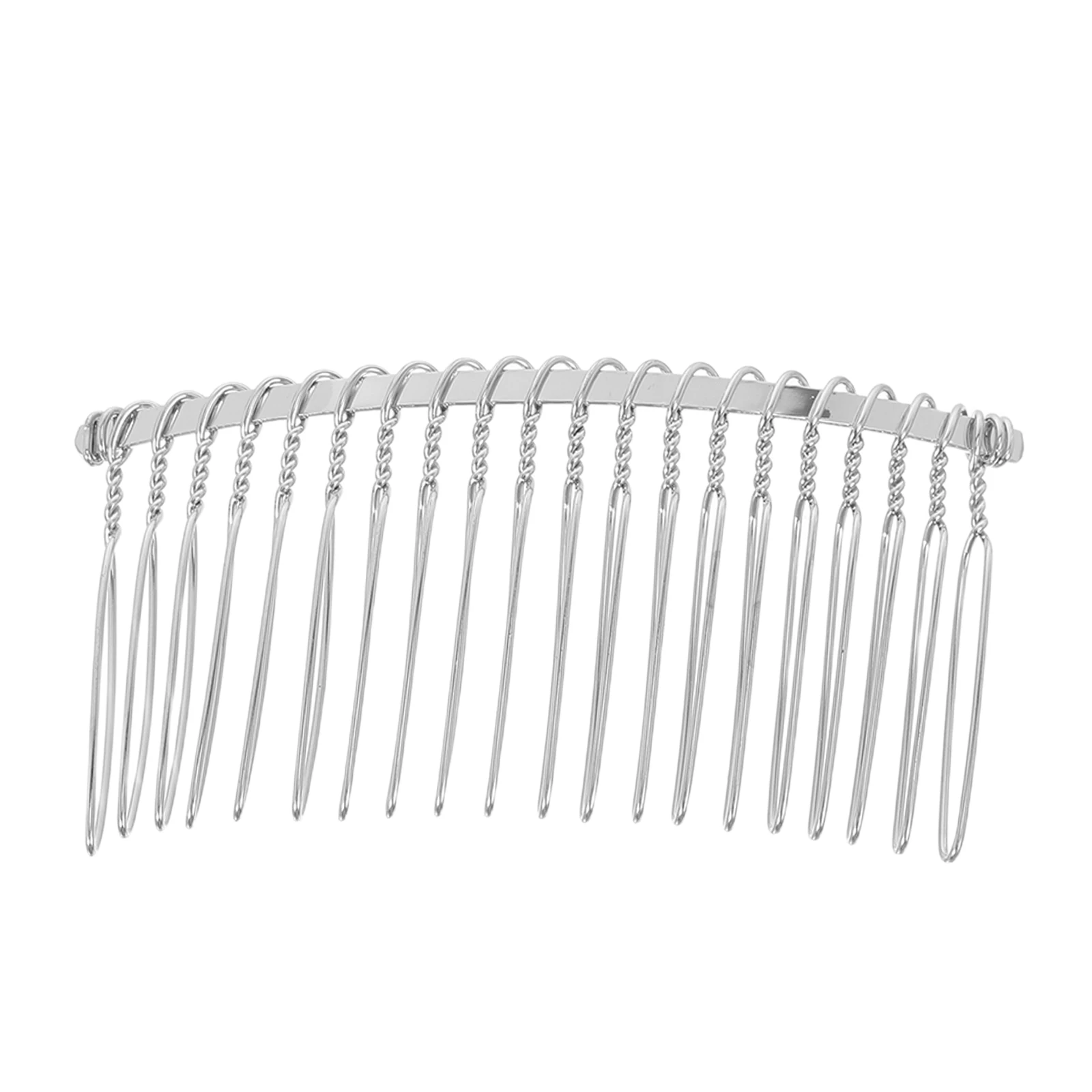 

7,8 см серебряная металлическая расческа для волос прочная 20 для фаты свадебные аксессуары «сделай сам» заколки для волос инструменты для укладки